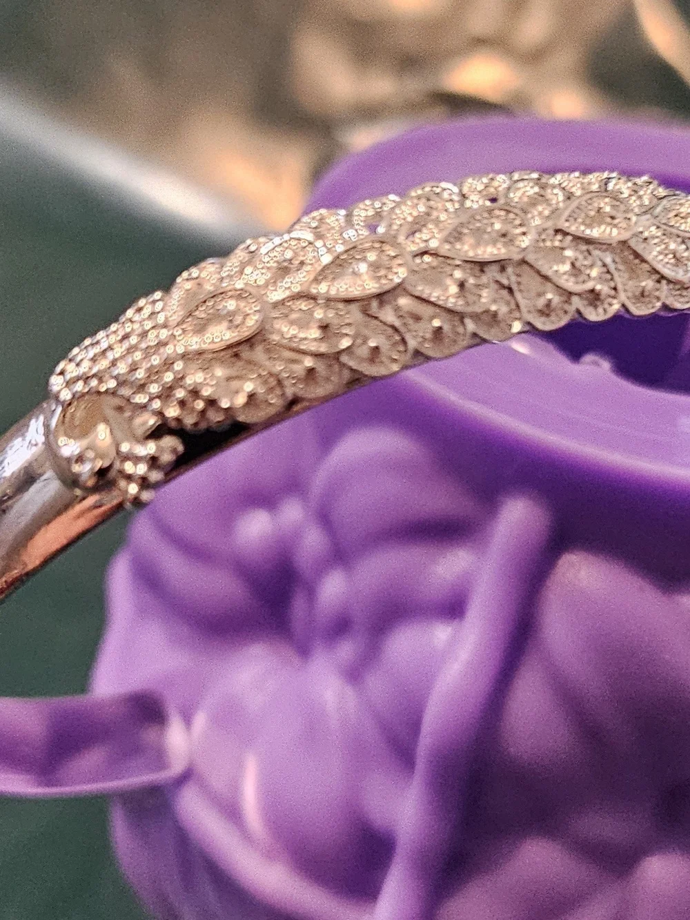 Delicate 925 Sterling Silver Leaf Pavé Bracelet - Women Accessories